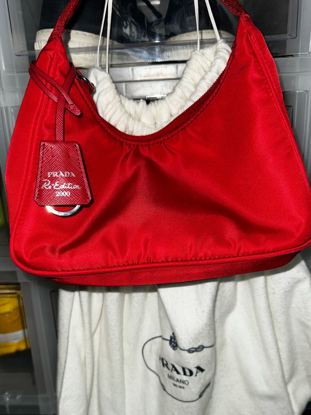 Prada Nylon Bag - Red - Picture 5 of 5